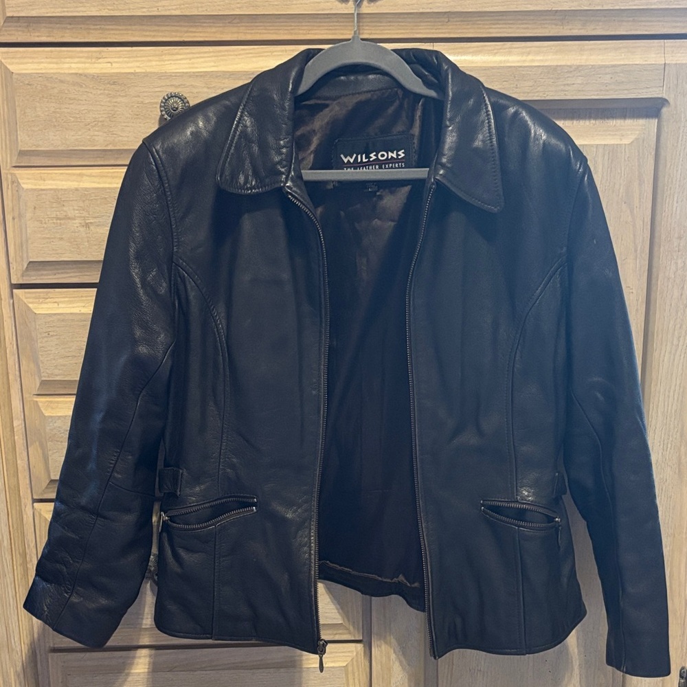 Wilson Women's Classic Black Leather Jacket